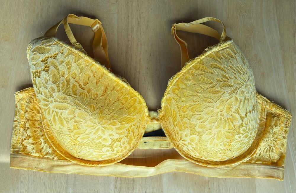 Kiss & Tell Intimates Bra Yellow Lace 44C
